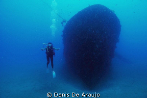 The wreck and the mermaid.. by Denis De Araujo 